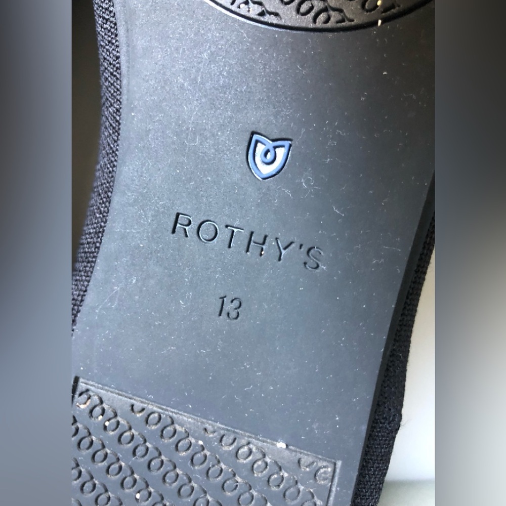 Rothy’s Black Knit Classic Loafers Ballet Flat Size: W13 - Picture 12 of 12